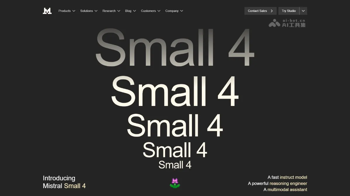 Mistral Small 4 - Mistral AI's open-source multimodal large model