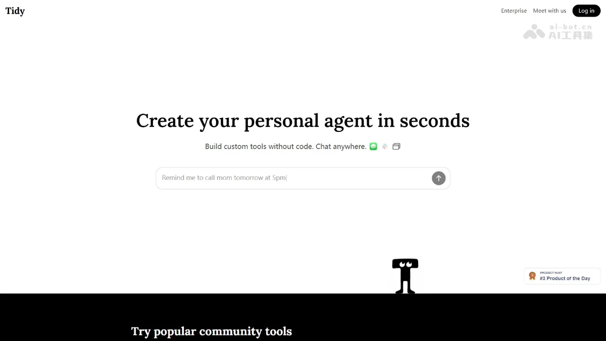 Tidy - A cloud-based personal AI agent that teaches AI how to use any website through demonstrations
