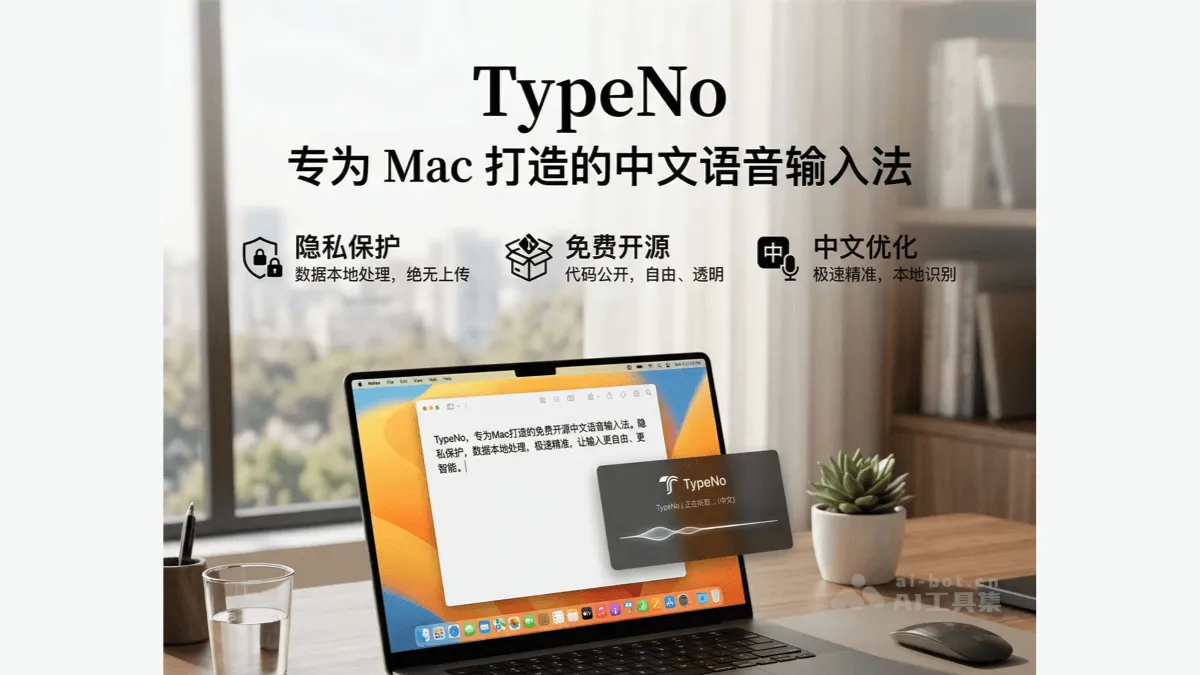 TypeNo - A free and open-source AI-powered Chinese voice input method, ready to use out of the box